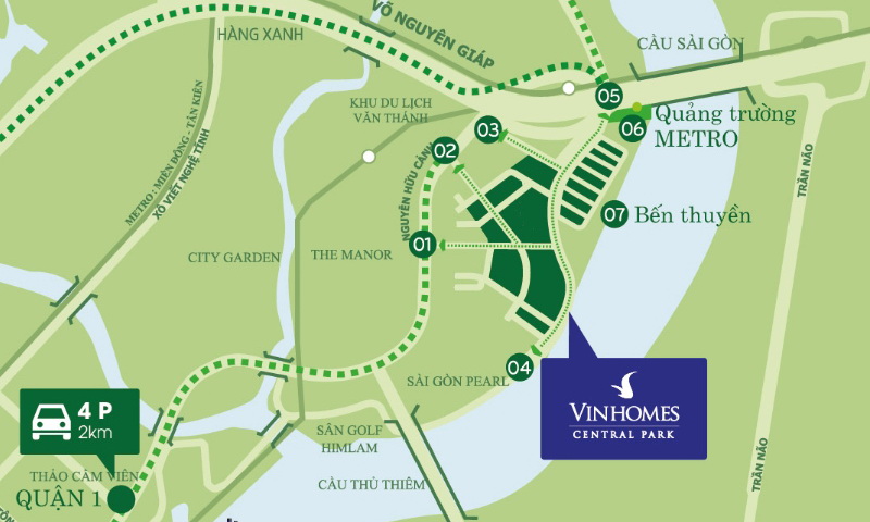 Địa Chỉ Vinhomes Central Park Bình Thạnh Ở Đâu ?
