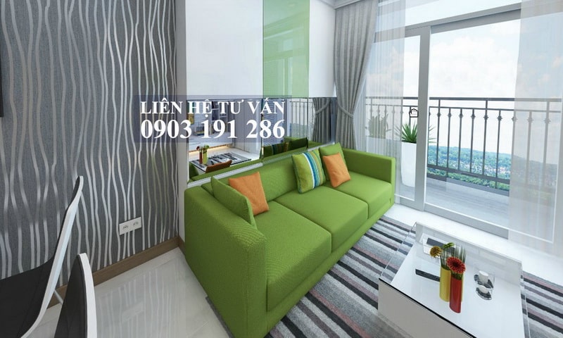 Bán căn hộ Vinhomes Landmark Plus 1 phòng ngủ nội thất cao cấp 2,6 tỉ