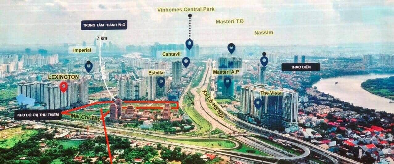 vi tri du an the palace residence