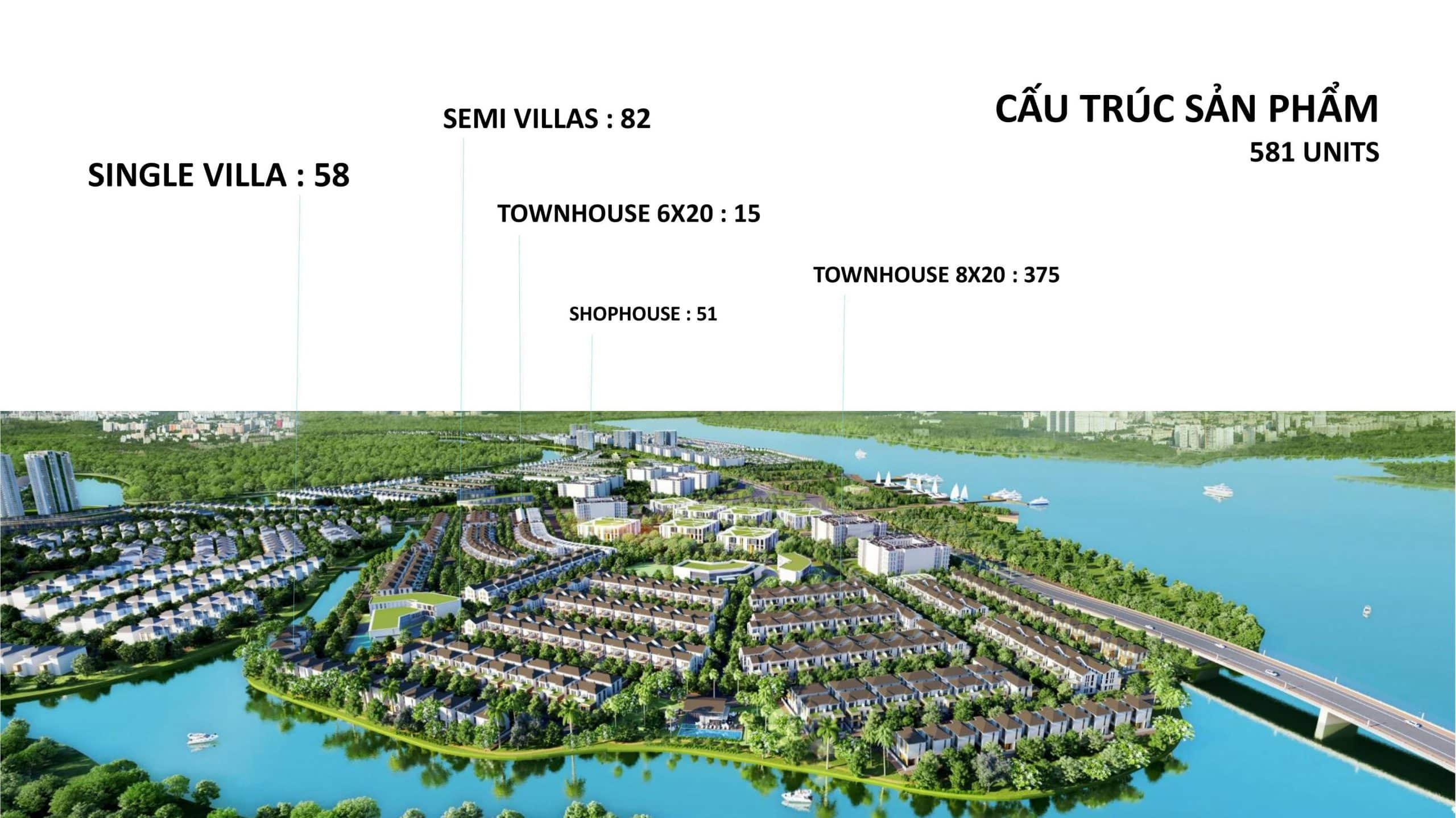 Quy mô tại Aqua City ra sao?
