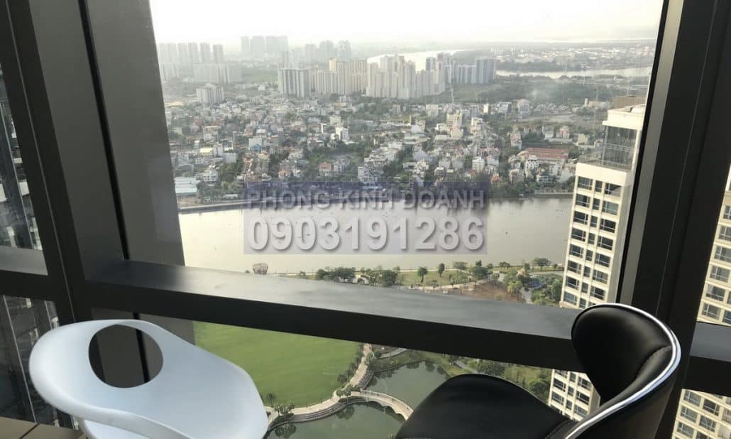 Căn hộ bán Vinhomes Central Park lầu 45 L81 nội thất đẹp 4 phòng ngủ view sông