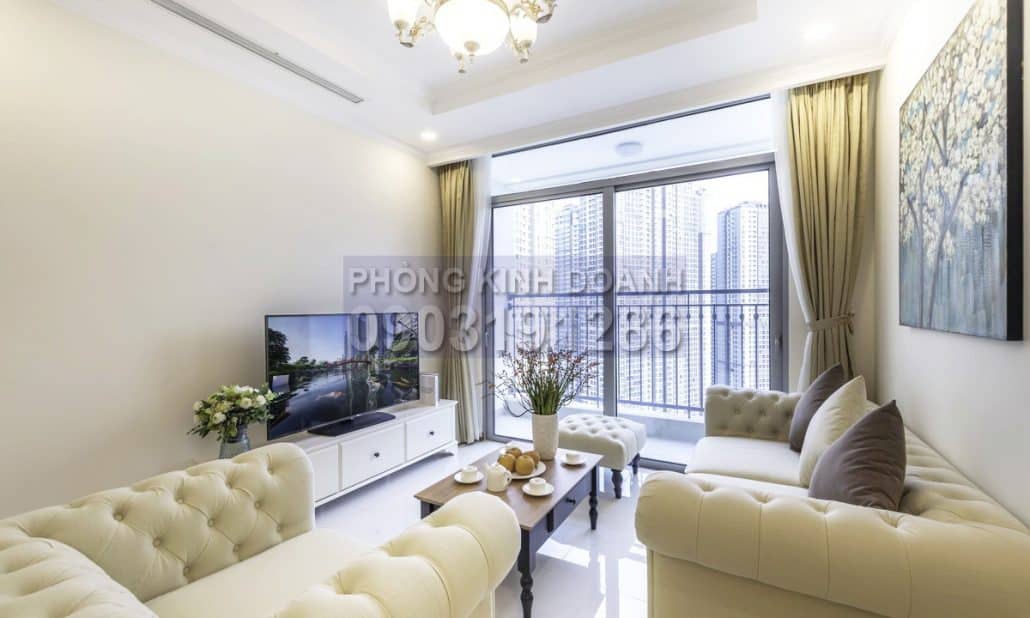 Căn hộ Vinhomes bán 3 phòng ngủ lầu 25 Landmark Plus đầy đủ nội thất