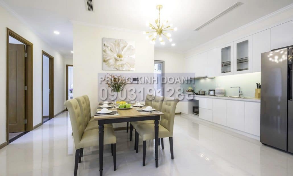 Căn hộ Vinhomes bán 3 phòng ngủ lầu 25 Landmark Plus đầy đủ nội thất