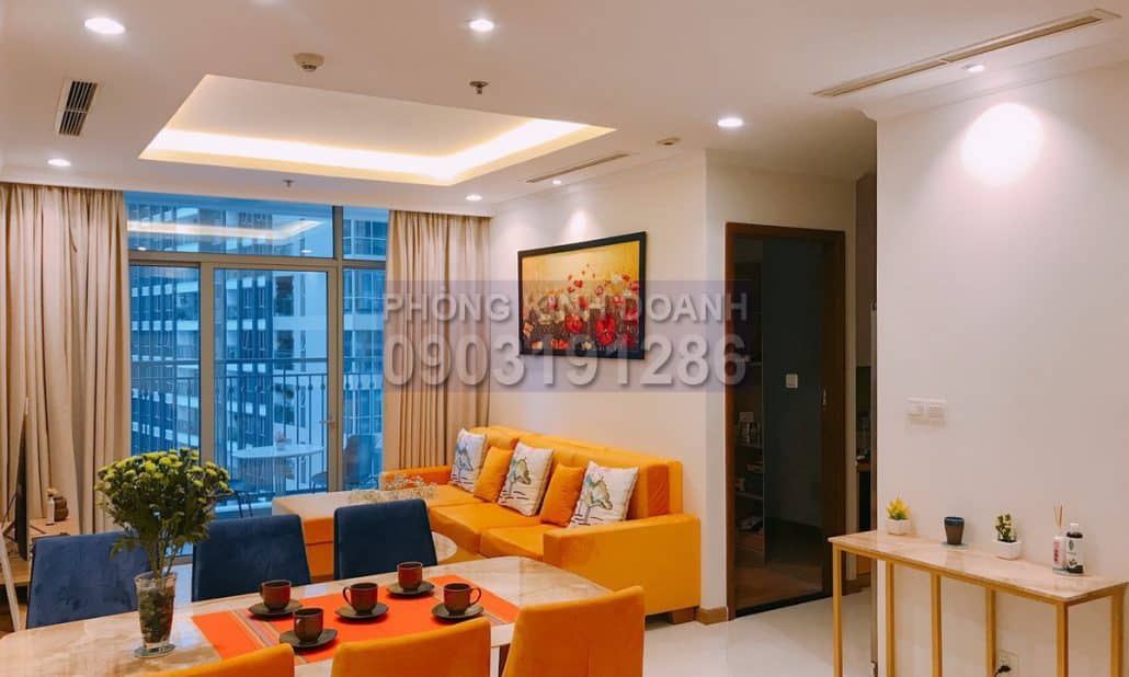 Bán căn hộ Vinhomes thoáng 3 phòng ngủ tầng 30 Landmark 1 nội thất đầy đủ