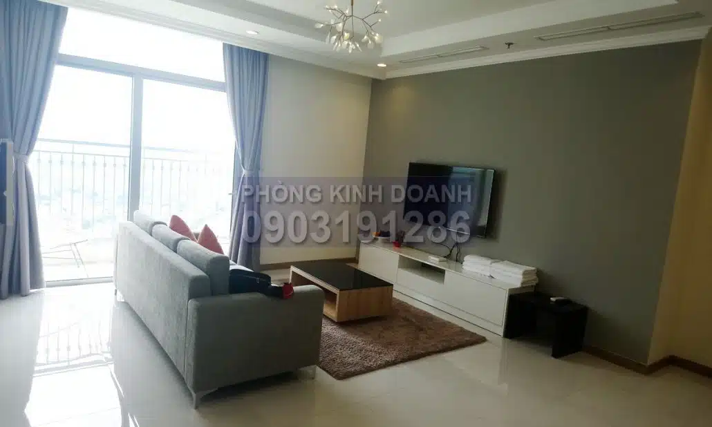 Cho thuê căn hộ Vinhomes view sông 4 phòng ngủ tầng 35 L1 nội thất cao cấp