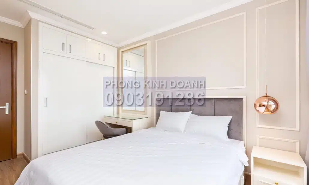 Cho thuê căn hộ Vinhomes view sông 4 phòng ngủ lầu 21 L1 nội thất đầy đủ