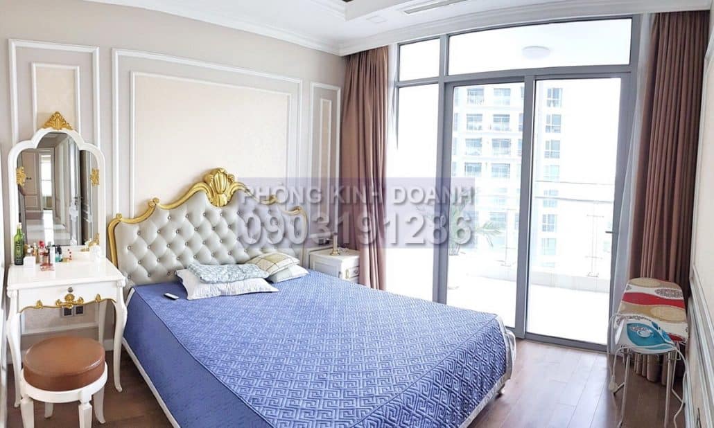Căn hộ cho thuê Vinhomes 4 phòng ngủ lầu 7 toà Park 2 nhà đẹp view sông