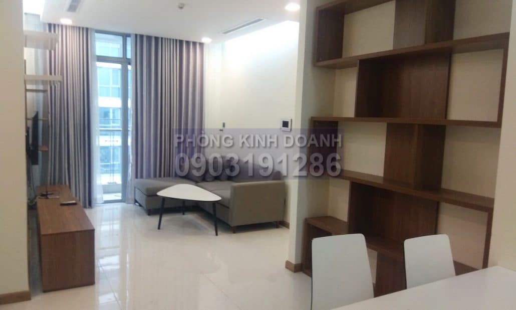 Căn hộ Vinhomes Central Park cho thuê 2 phòng ngủ lầu 40 Park 4 có nội thất