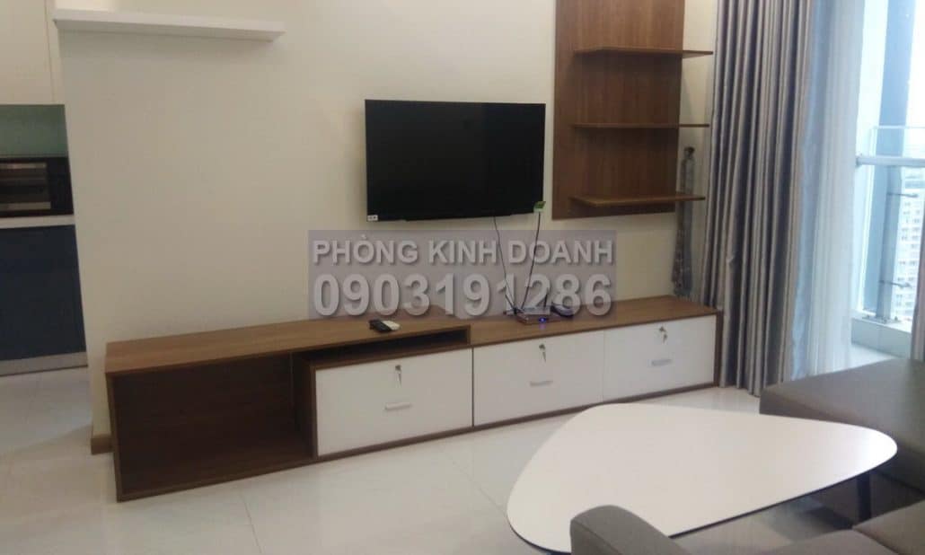 Căn hộ Vinhomes Central Park cho thuê 2 phòng ngủ lầu 40 Park 4 có nội thất