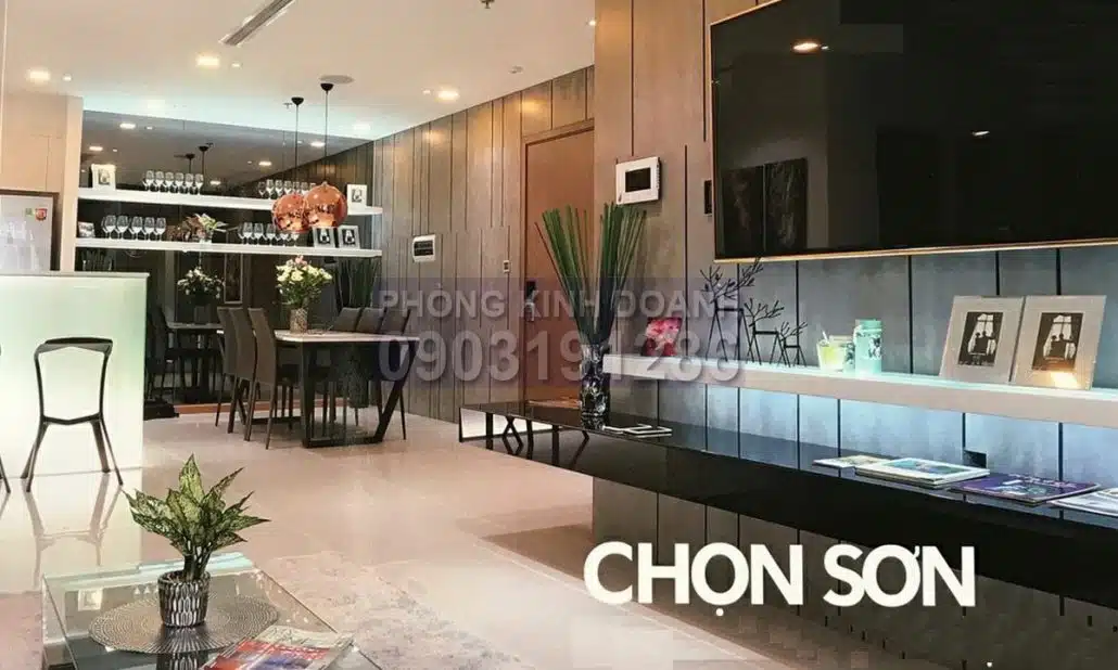 Vinhomes Central Park căn hộ cho thuê 4 phòng ngủ lầu 4 Park 6 đủ nội thất xịn