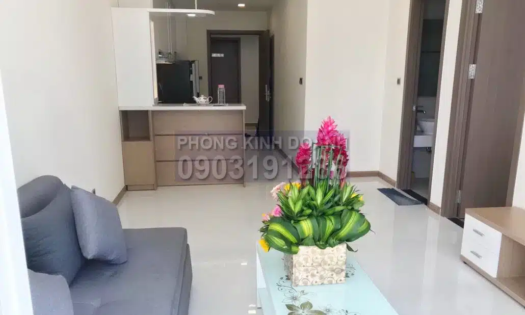 Vinhomes cho thuê căn hộ lầu 26 P7 nội thất đầy đủ view hồ bơi 1 phòng ngủ