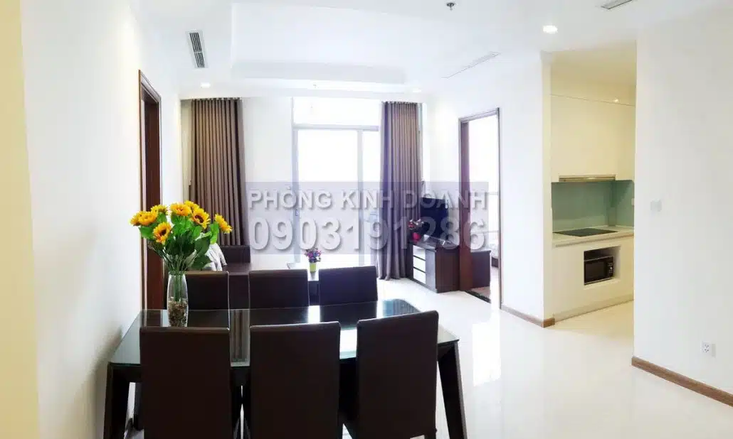 Căn hộ Vinhomes cho thuê lầu 45 L2 nội thất xịn 3 phòng ngủ view city đẹp