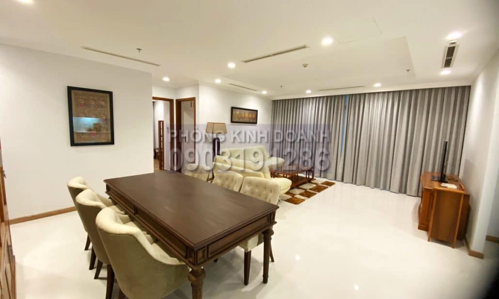 Căn hộ Vinhomes cho thuê lầu 10 Central 1 nội thất đẹp view sông 4 phòng