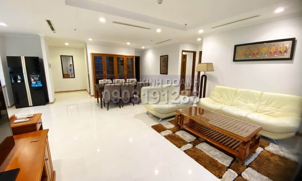 Căn hộ Vinhomes cho thuê lầu 10 Central 1 nội thất đẹp view sông 4 phòng