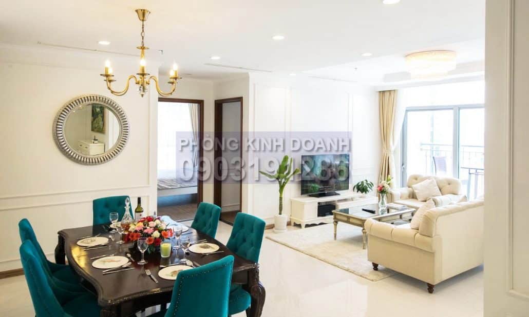 Vinhomes căn hộ cho thuê 4 phòng ngủ tầng 28 Central 2 full nội thất xịn