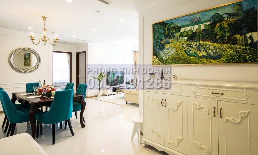 Vinhomes căn hộ cho thuê 4 phòng ngủ tầng 28 Central 2 full nội thất xịn