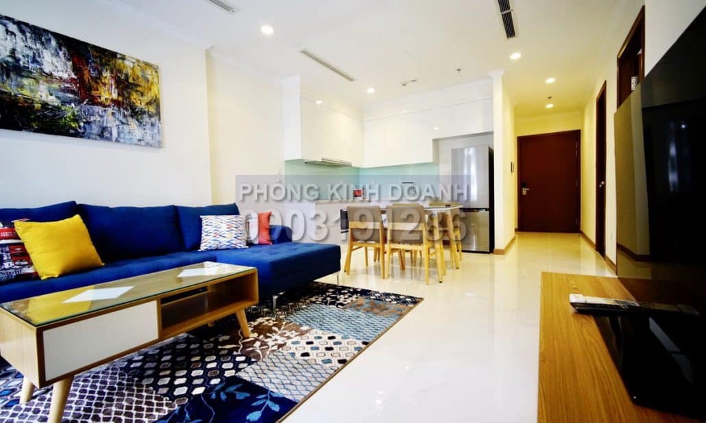 Cho thuê Vinhomes view sông tầng 30 Landmark 1 full nội thất 1 phòng ngủ