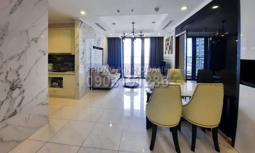 Cho thuê căn hộ 3 phòng Vinhomes tầng 17 Landmark 1 đủ nội thất view L81