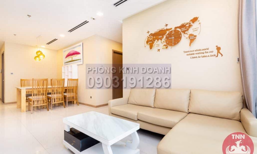 Cho thuê căn Vinhomes 3 phòng ngủ tầng 17 Park 1 đủ nội thất view hồ bơi