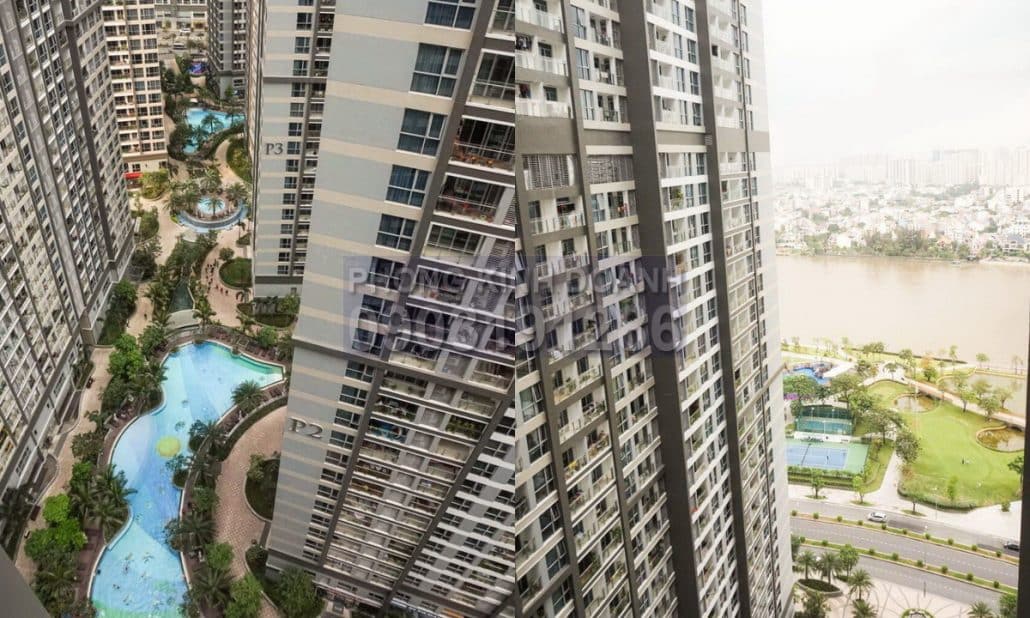 Cho thuê Vinhomes căn hộ 3 phòng ngủ tầng 23 Park 1 nhà đẹp view hồ bơi