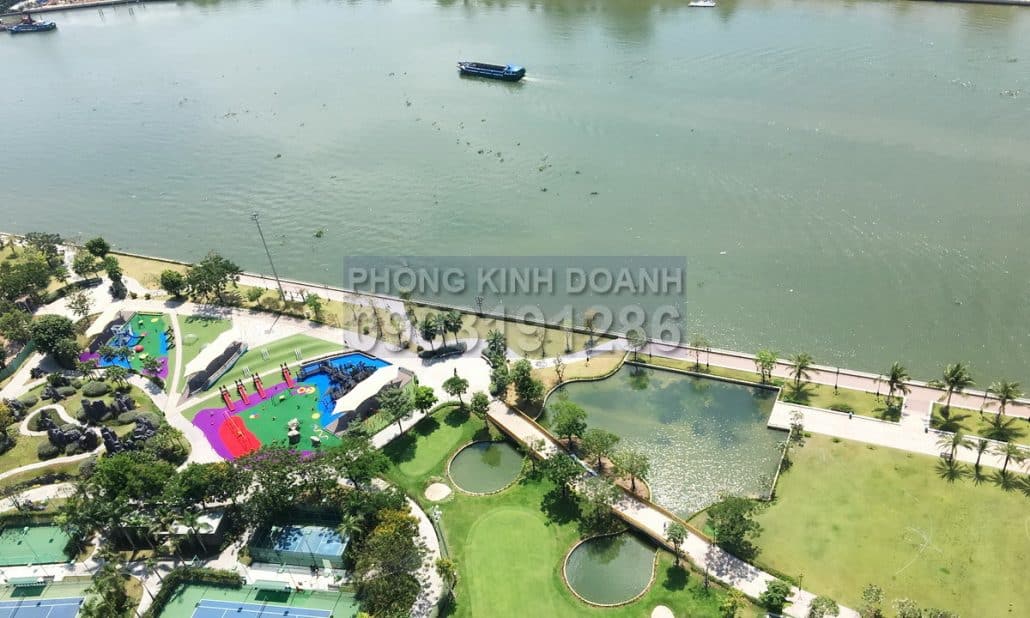 Vinhomes cho thuê căn hộ tầng 32 Park 1 nhà trống 4 phòng ngủ view sông