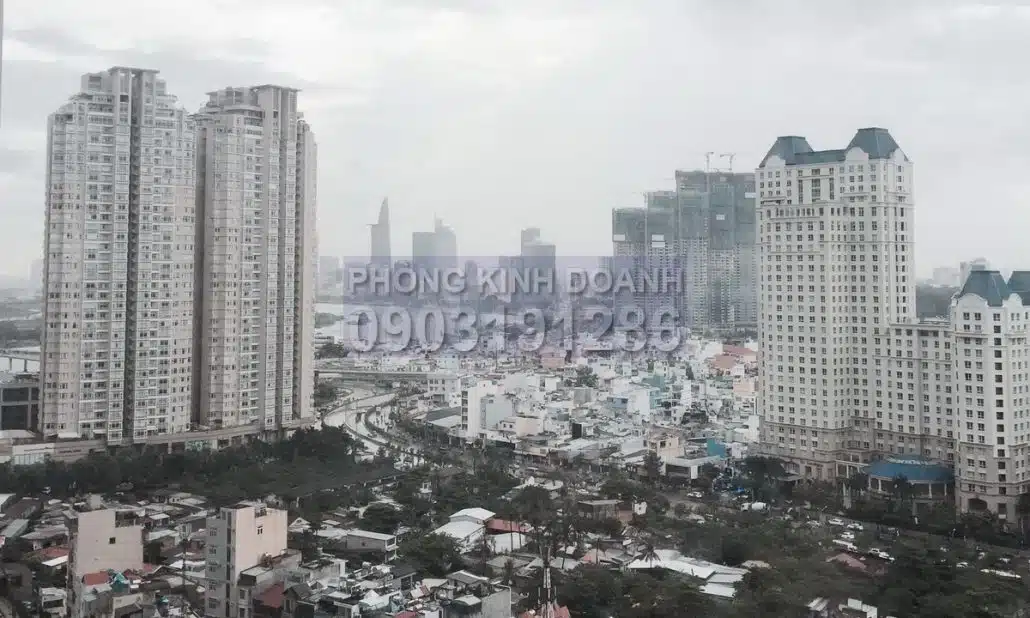 Căn hộ cho thuê lầu 18 Landmark 3 nội thất đầy đủ 3 phòng view thành phố