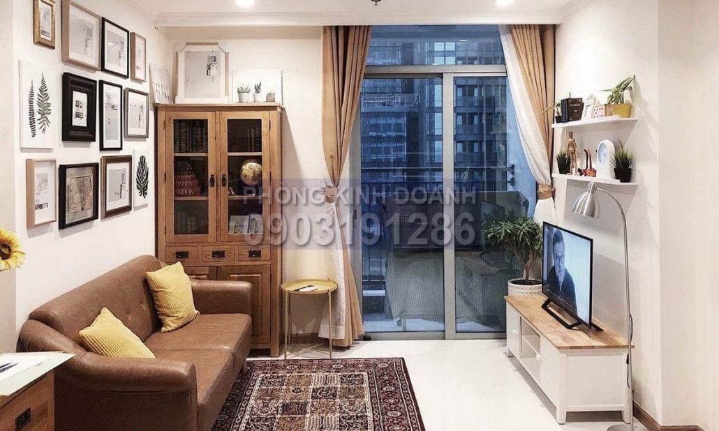 Vinhomes cho thuê 1 phòng ngủ view L81 lầu 30 Landmark 3 nội thất cao cấp