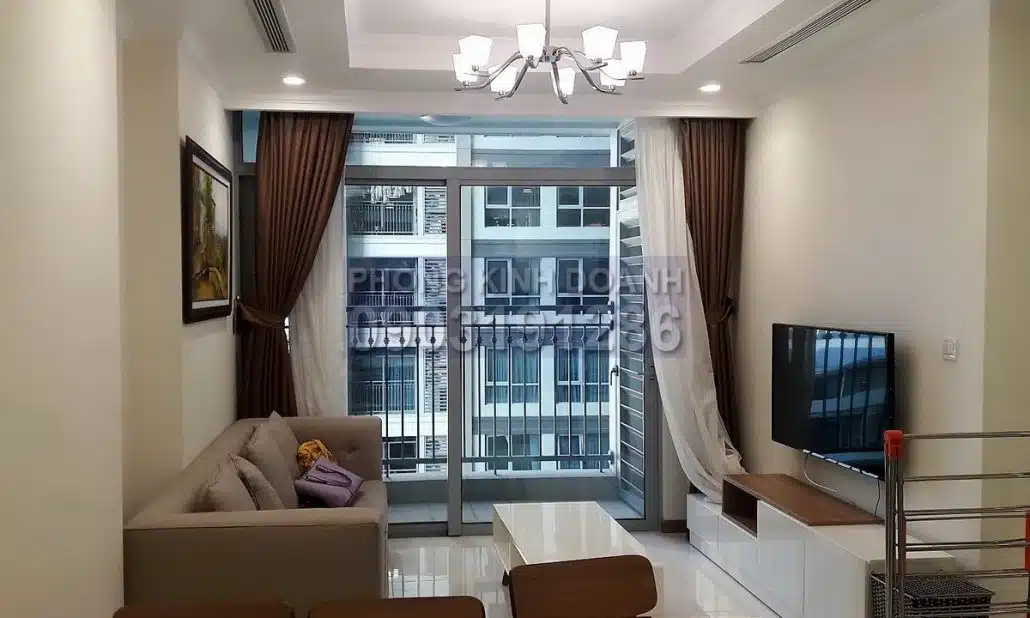 Vinhomes cho thuê tầng 6 Landmark 4 nội thất full 2 phòng ngủ view hồ bơi