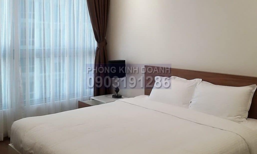 Vinhomes cho thuê tầng 6 Landmark 4 nội thất full 2 phòng ngủ view hồ bơi