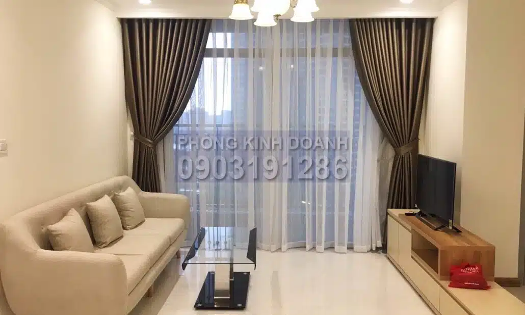 Căn hộ cho thuê Vinhomes 3 phòng ngủ view L81 lầu 11 Landmark 5 nội thất xịn