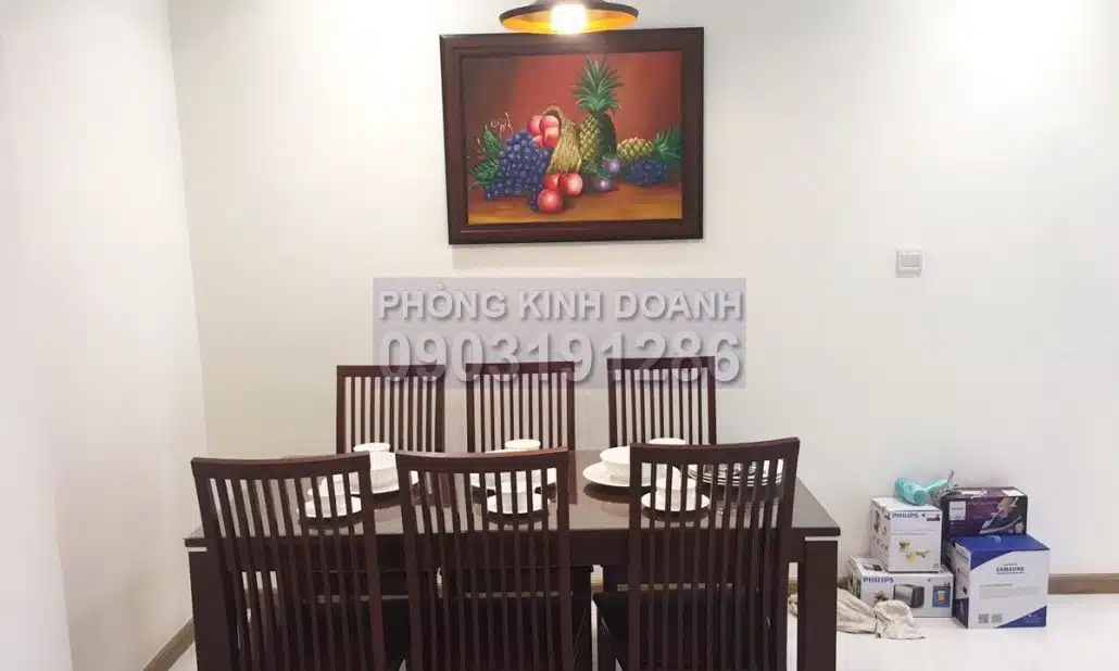 Căn hộ cho thuê Vinhomes 3 phòng ngủ view L81 lầu 11 Landmark 5 nội thất xịn