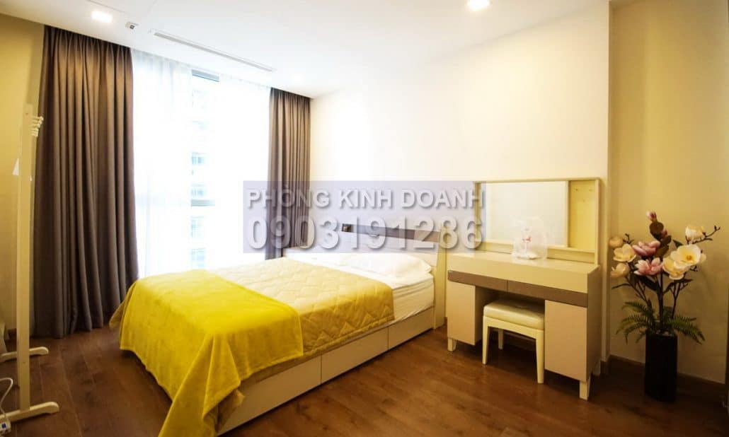 Vinhomes cho thuê căn hộ lầu 17 Park 4 có nội thất view sông 2 phòng ngủ