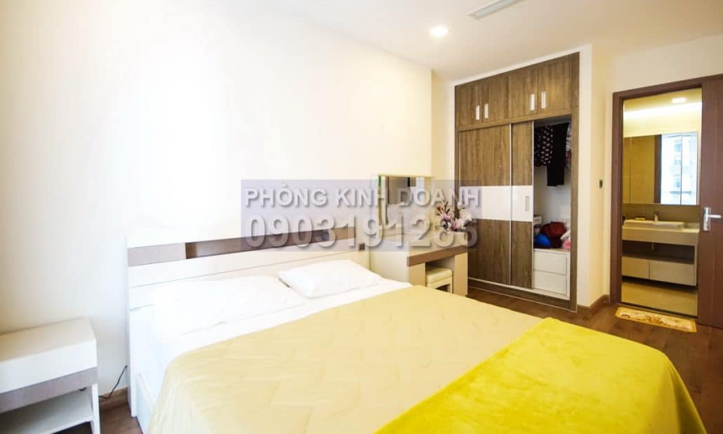 Vinhomes cho thuê căn hộ lầu 17 Park 4 có nội thất view sông 2 phòng ngủ