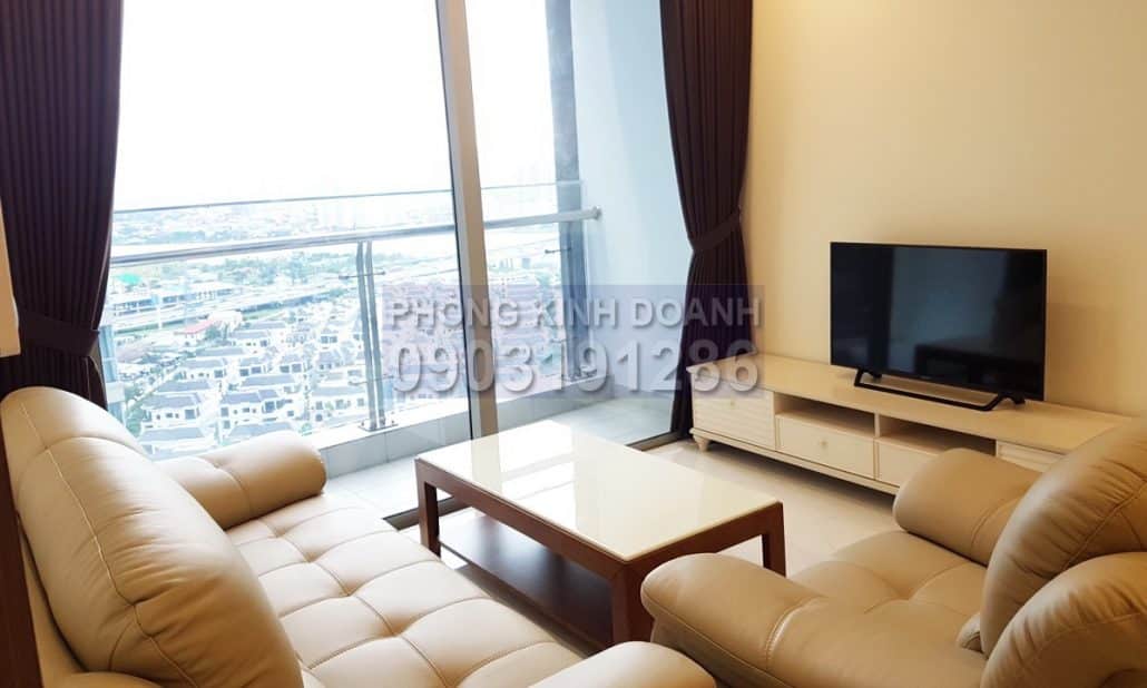 Vinhomes cho thuê căn hộ tầng 21 Park 4 nội thất full view sông 2 phòng ngủ