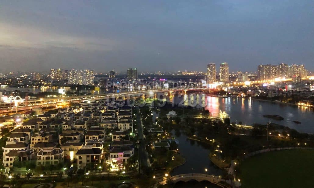 Vinhomes cho thuê căn hộ tầng 21 Park 4 nội thất full view sông 2 phòng ngủ