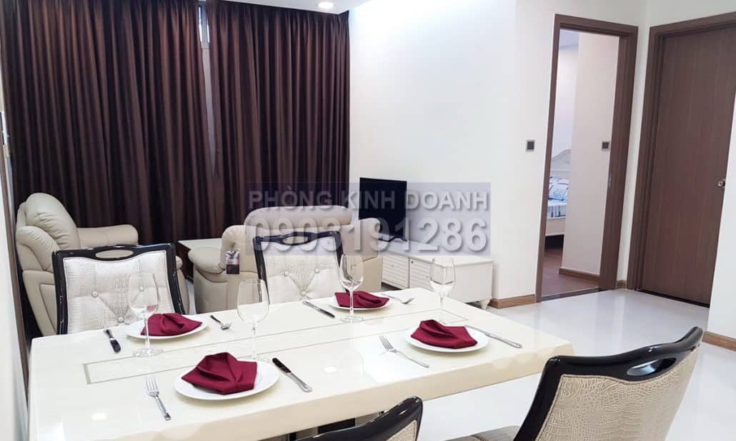 Vinhomes cho thuê căn hộ tầng 21 Park 4 nội thất full view sông 2 phòng ngủ