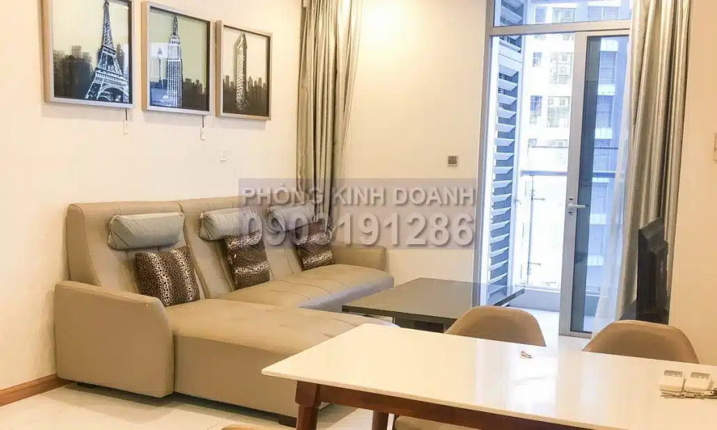 Cho thuê căn hộ Vinhomes view L81 lầu 19 Park 6 nội thất đẹp 2 phòng ngủ
