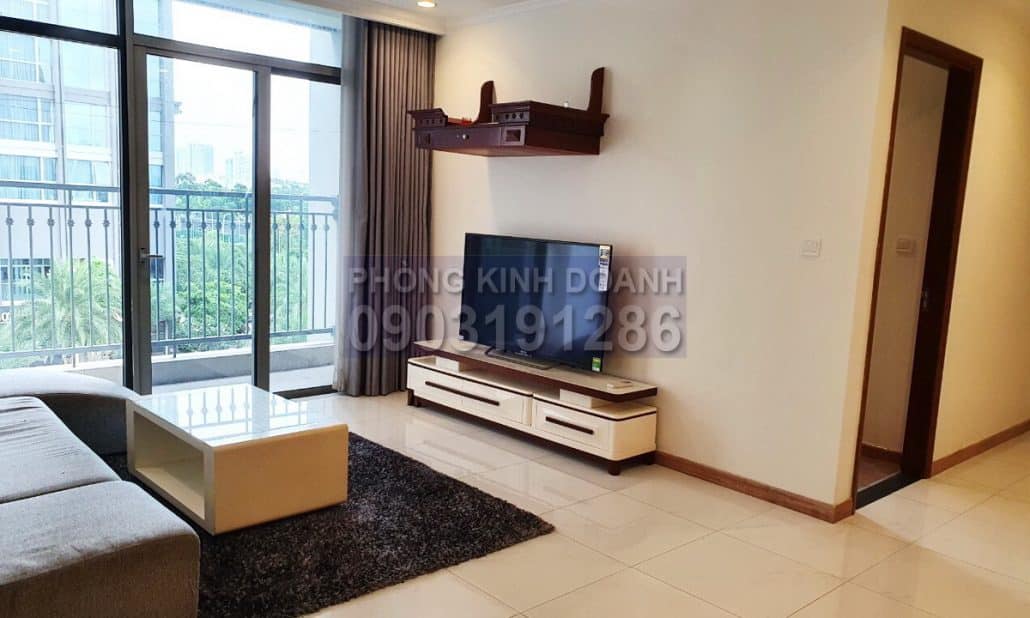 Vinhomes cho thuê căn 3 phòng ngủ view nội khu tầng 2 Central 1 nội thất full
