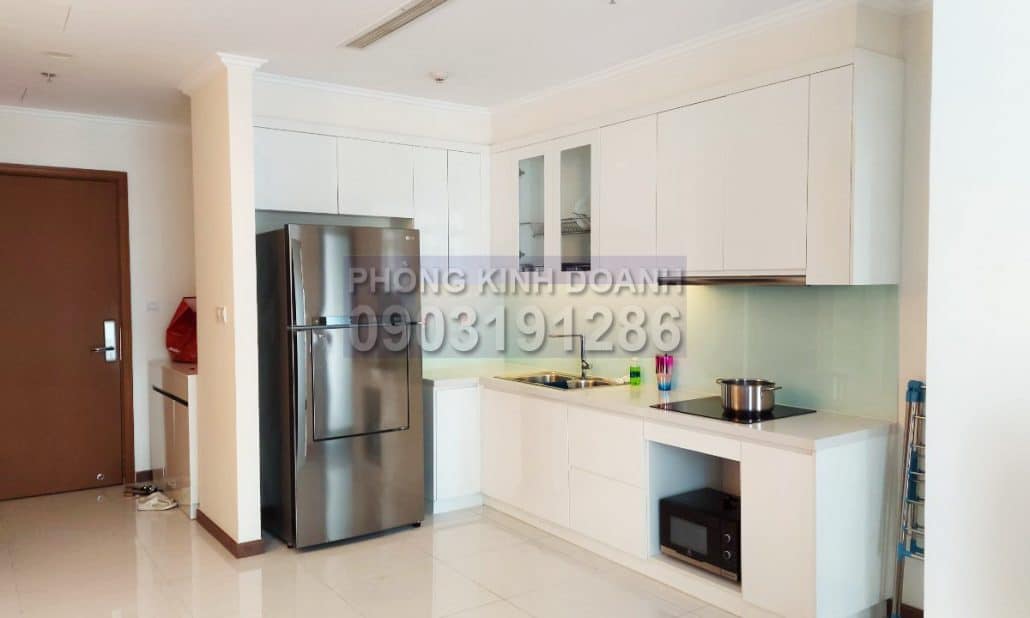 Cho thuê căn hộ Central Park 2 phòng ngủ tầng 38 Landmark Plus nội thất xịn