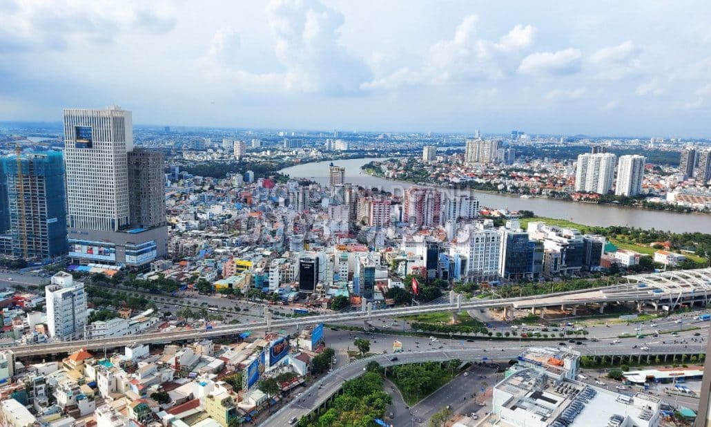 Cho thuê căn hộ Central Park 2 phòng ngủ tầng 38 Landmark Plus nội thất xịn