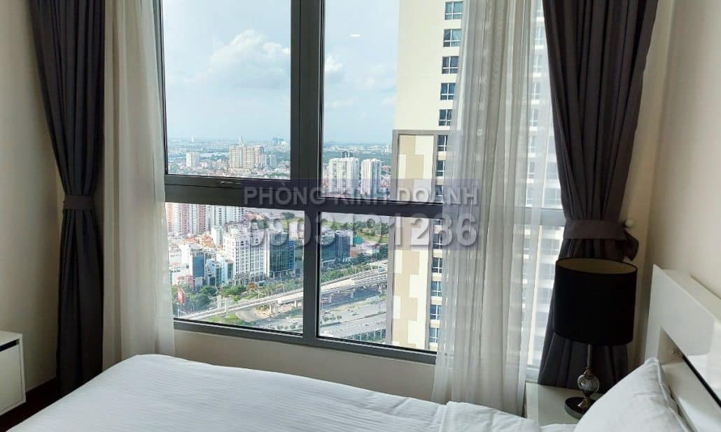 Cho thuê căn hộ Central Park 2 phòng ngủ tầng 38 Landmark Plus nội thất xịn