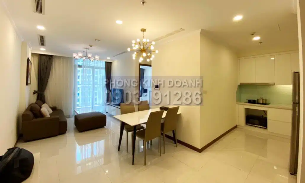 Vinhomes Central Park cho thuê lầu 40 Landmark Plus view hồ bơi 1 phòng ngủ