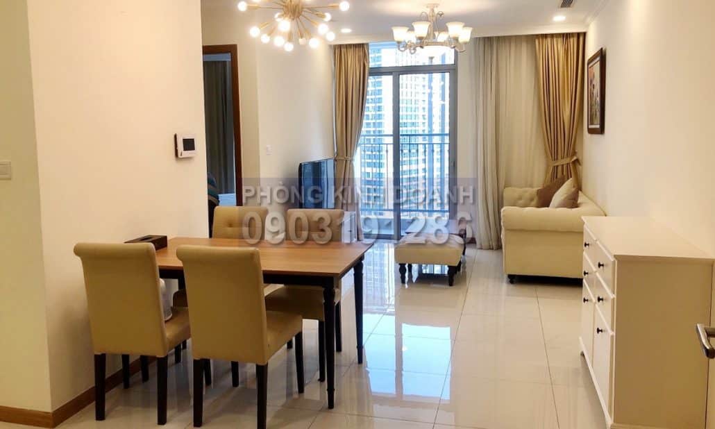 Căn hộ Vinhomes cho thuê 1 phòng ngủ tầng 28 Landmark Plus nội thất cao cấp