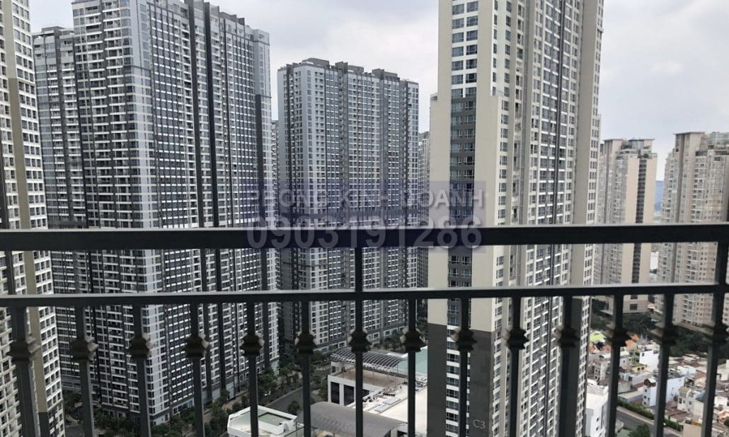 Căn hộ Vinhomes cho thuê 1 phòng ngủ tầng 28 Landmark Plus nội thất cao cấp