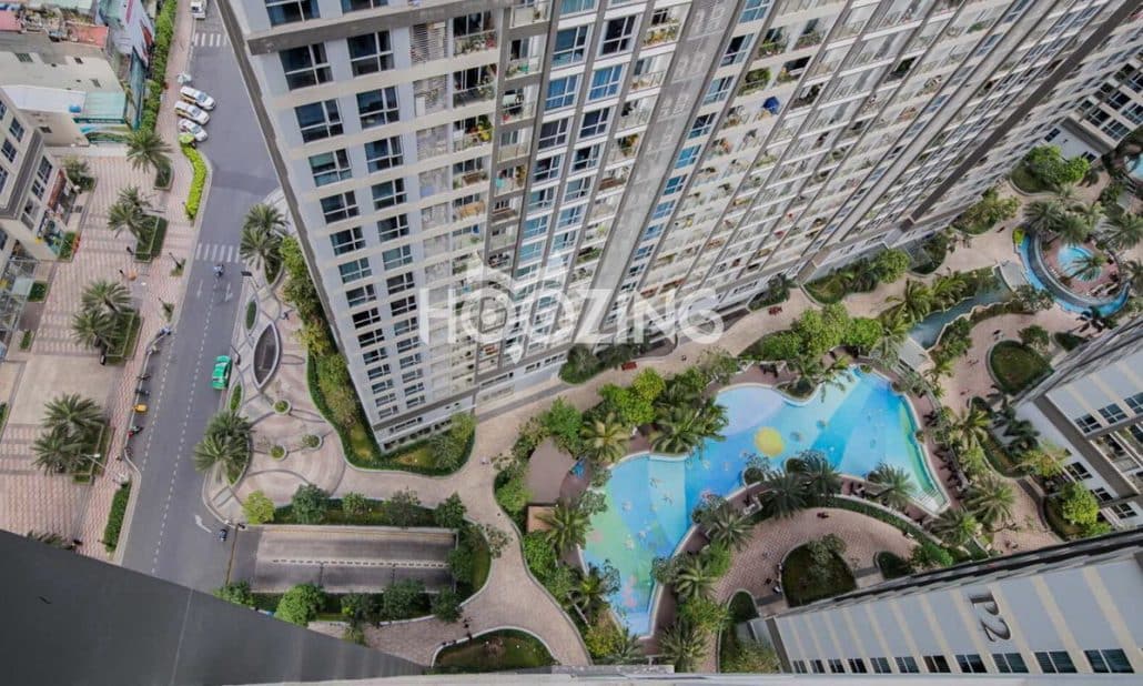 Cho thuê Vinhomes 3 phòng ngủ tầng 22 toà Park 1 nội thất đẹp view hồ bơi