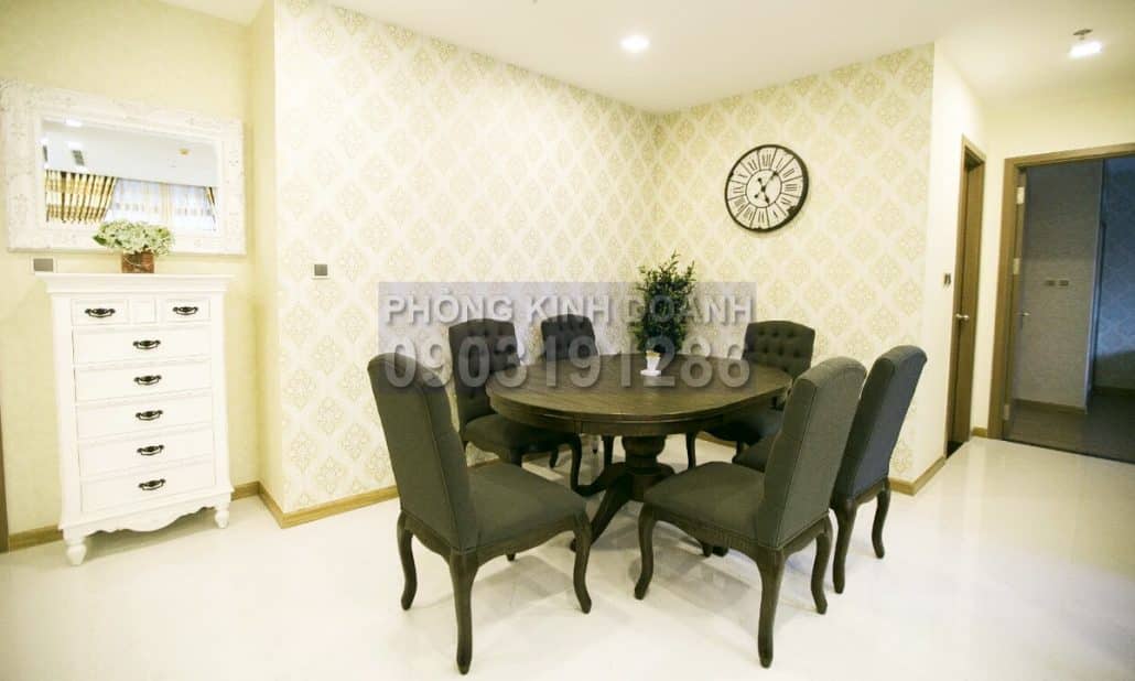 Vinhomes căn cho thuê lầu 39 Park 3 nội thất cao cấp 2 phòng ngủ view sông