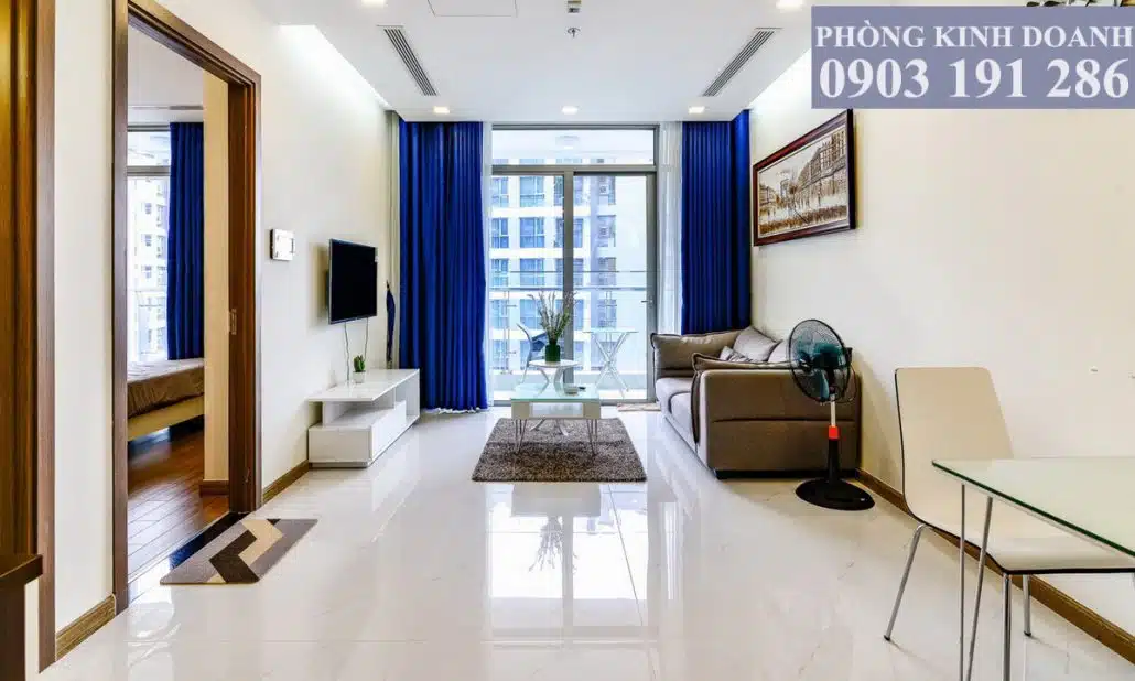 Vinhomes cho thuê căn hộ tầng 36 Park 7 nội thất xịn view sông 1 phòng ngủ