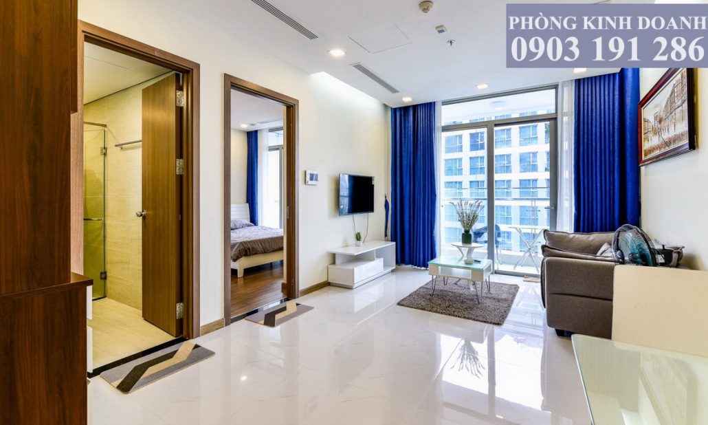 Vinhomes cho thuê căn hộ tầng 36 Park 7 nội thất xịn view sông 1 phòng ngủ