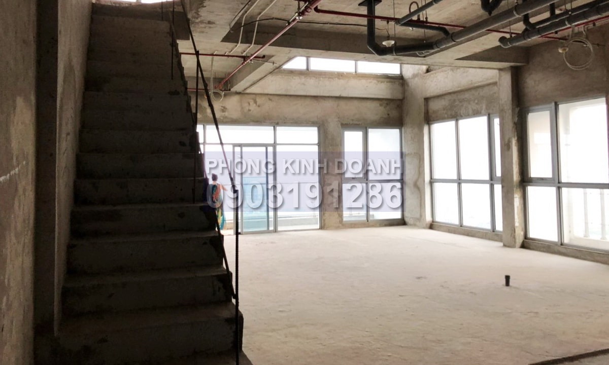 Căn hộ penthouse bán Vinhomes toà Park 5 nhà thô 4 phòng ngủ view sông