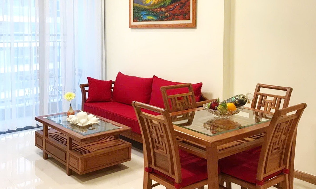 Cho thuê căn hộ Central Park view sông tầng cao L1 nội thất đẹp 1 phòng ngủ